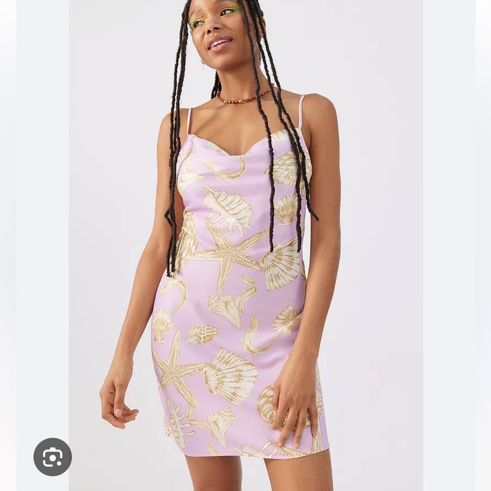 Urban Outfitters Satin Seashell Dress